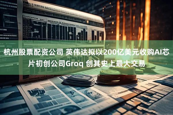 杭州股票配资公司 英伟达拟以200亿美元收购AI芯片初创公司Groq 创其史上最大交易